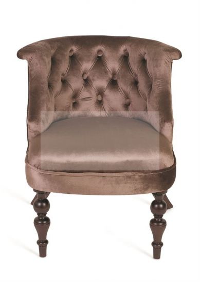 Кресло Бархат (темный тон - 15 - коричневый), шт