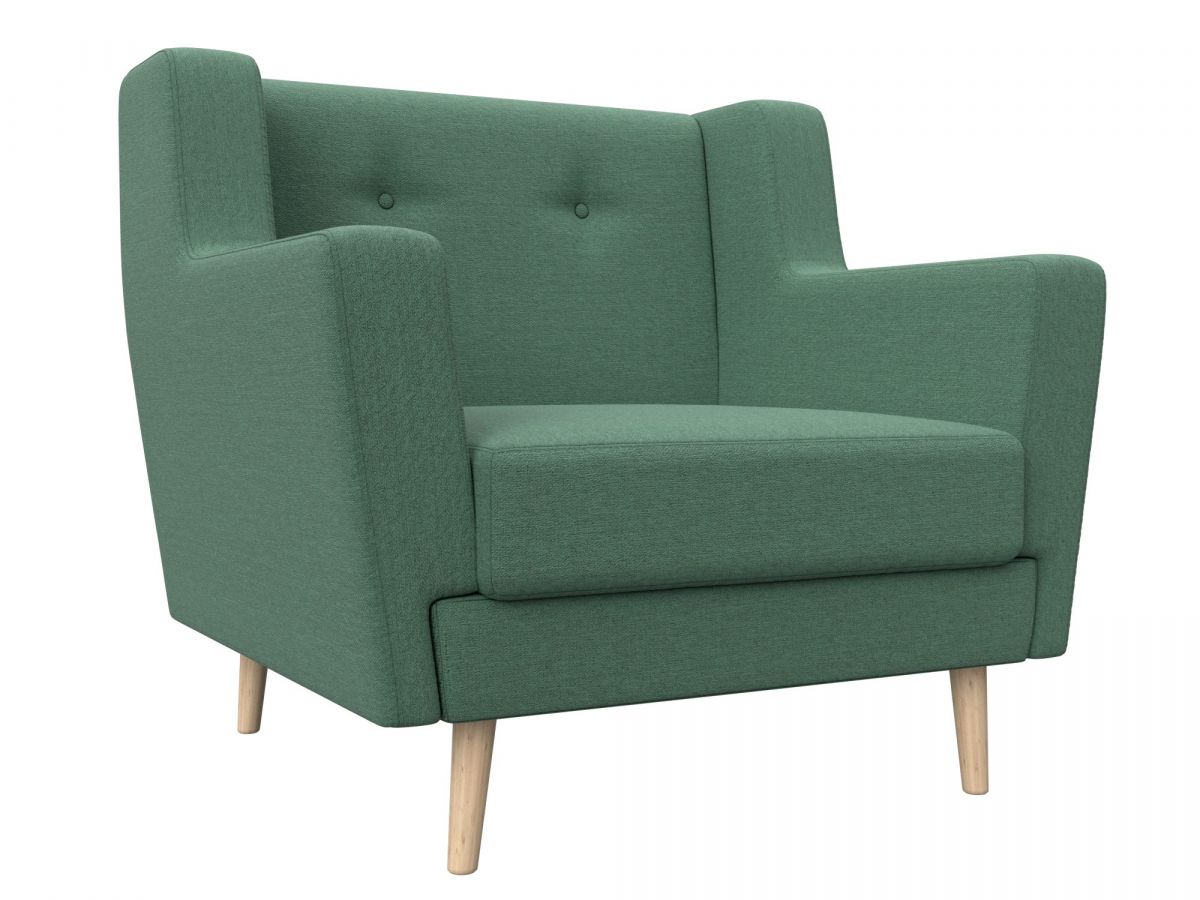 125033 Кресло Брайтон | рогожка | амур зеленый