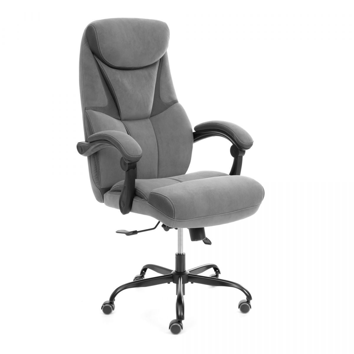 Кресло Cambridge metalBL велюр-ткань, серый, 29-12