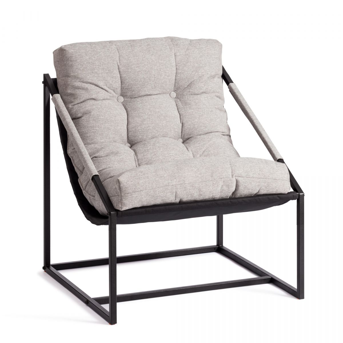 Кресло Charli - Чарли без подлокотника рогожка, серо-бежевый, 3M 16-2, 70х70х84 см