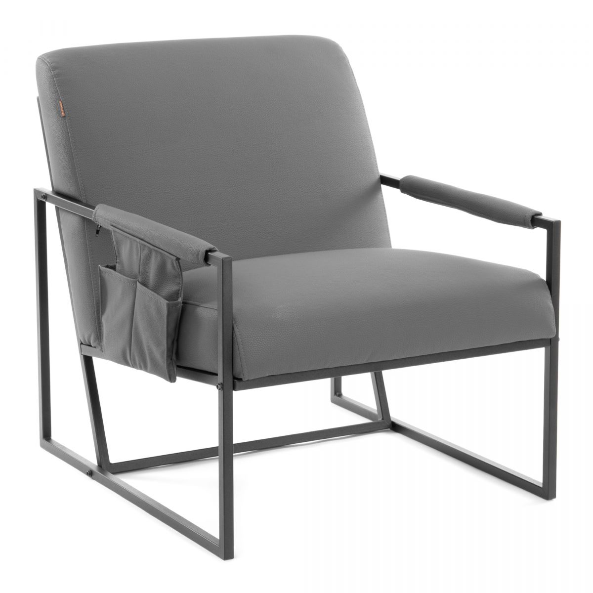 Кресло Charli LUX-Чарли Люкс экокожа , Sharp Графит, 70х80х82 см