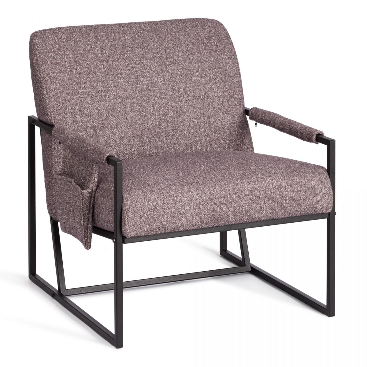 Кресло Charli LUX-Чарли Люкс велюр-букле, VT shape wood rose, 70х80х82 см