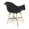 Кресло CINDY (EAMES) (mod. 919) дерево бук-металл-сиденье пластик, 60*62*79см, черный-black with nat - 12