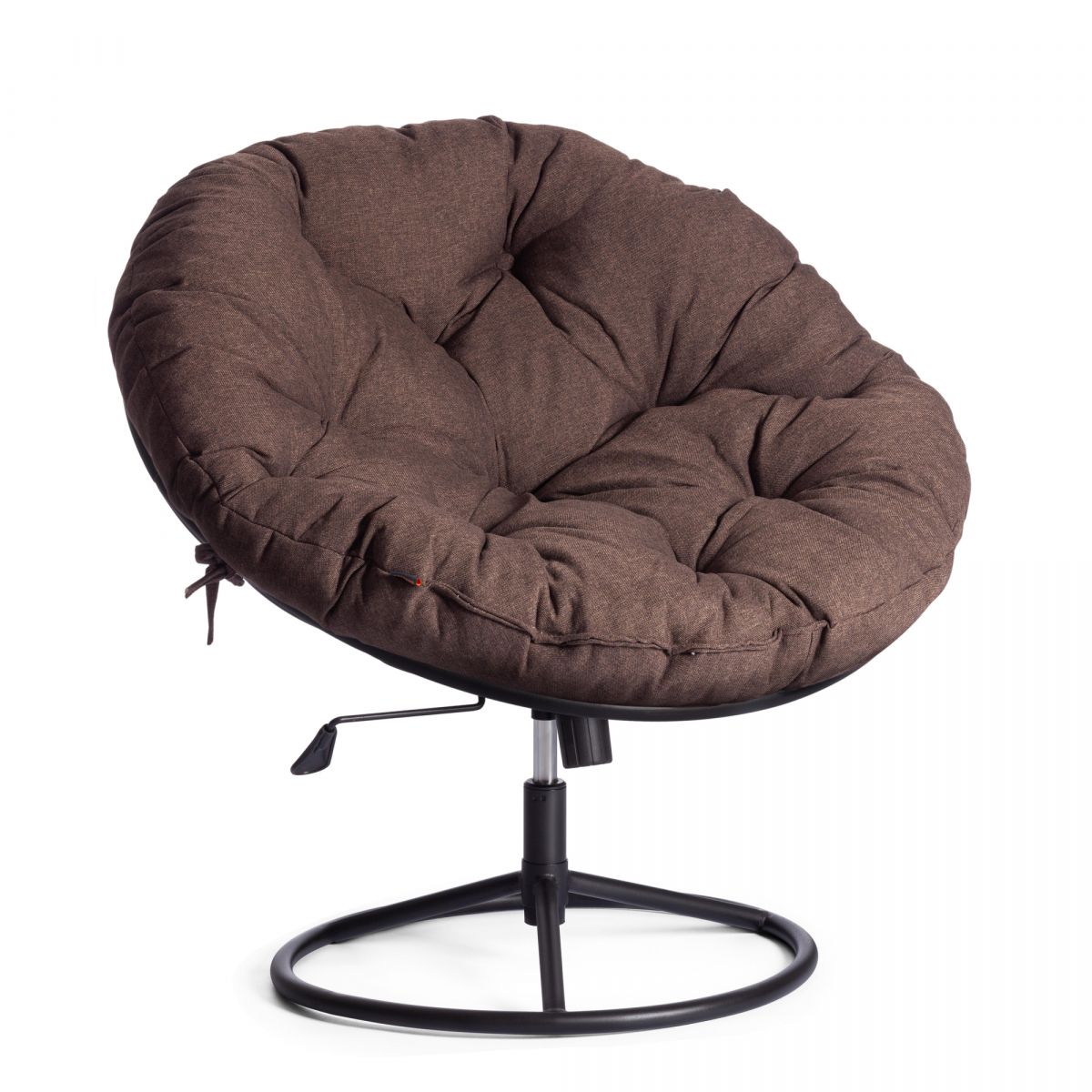 Кресло CLOUDE HOME рогожка-металл, 97х98х90-96см, коричневый, 3М7-147