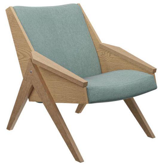 Кресло для отдыха "Амбер-Д" (Дуб, ткань Soro 34)