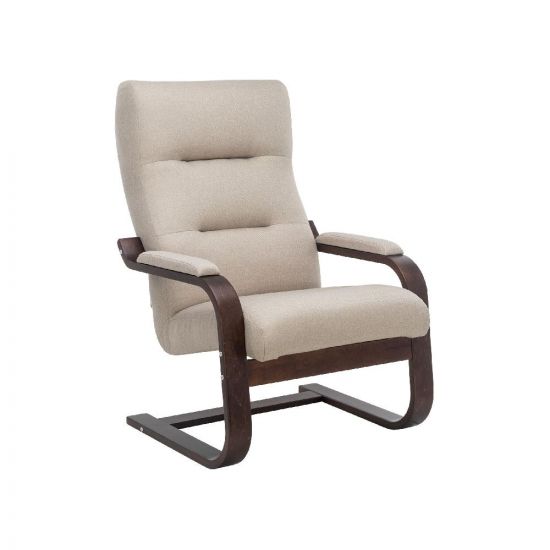 Кресло для отдыха Leset Оскар, обивка Малмо 05, каркас орех текстура