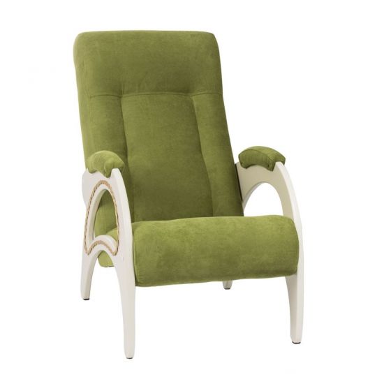 Кресло для отдыха, мод. 41 (Apple Green -Дуб шампань) с лозой