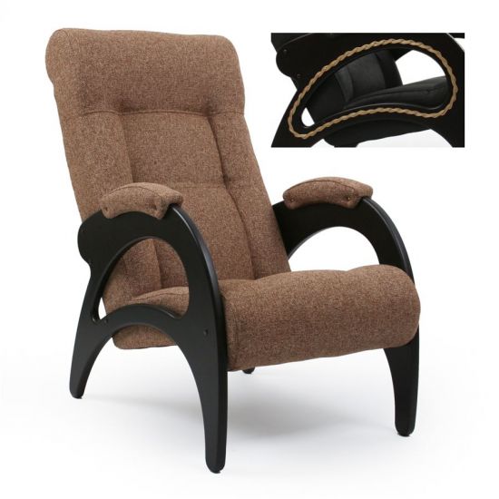 Кресло для отдыха мод 41(Мальта-17-Венге) Ткань