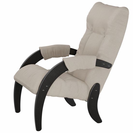 Кресло для отдыха Модель 61 Ткань ультра санд, каркас венге