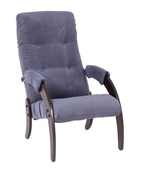 Кресло для отдыха Модель 61 (Венге-Denim Blue)