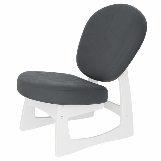 Кресло для отдыха Смарт G Силуэт Ткань Макс 965, каркас молочный дуб
