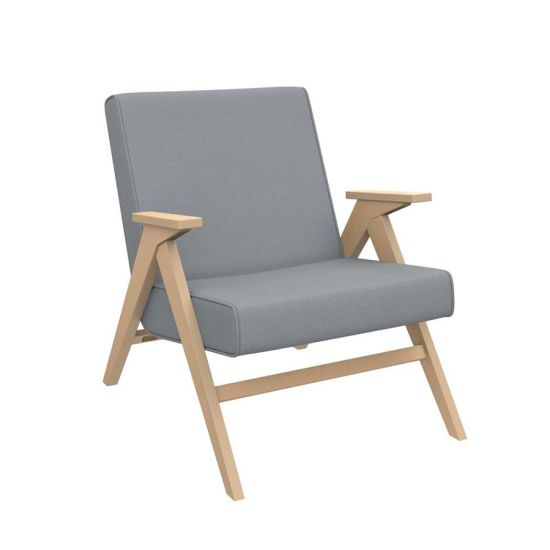 Кресло для отдыха Вест (Натуральное дерево, ткань Fancy 85, кант Fancy 85)
