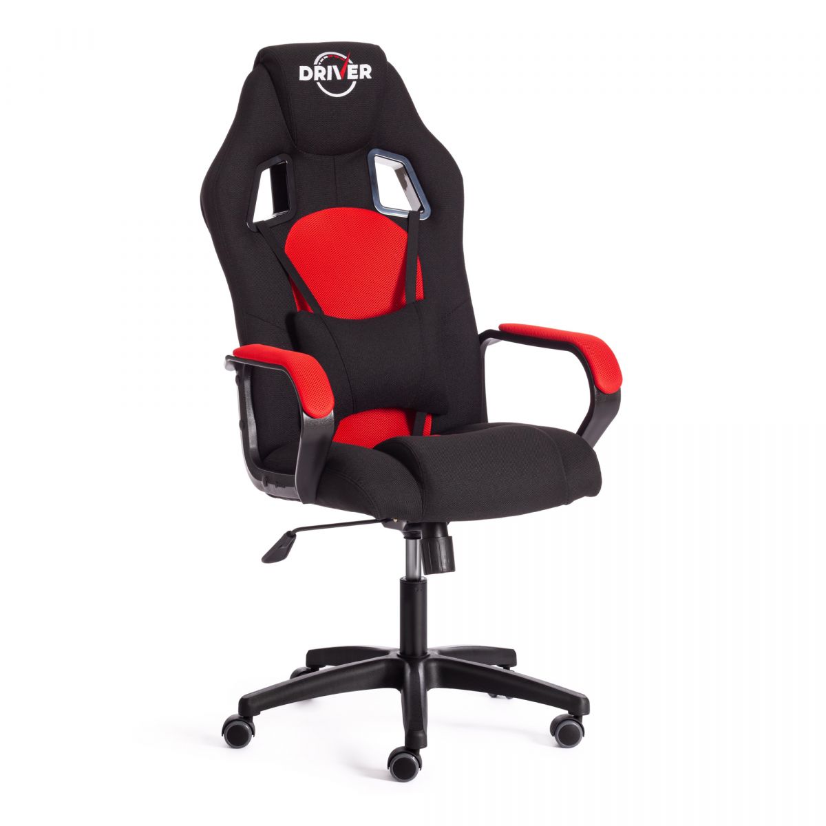Кресло DRIVER (22) ткань, черный-красный, 2603-TW-08