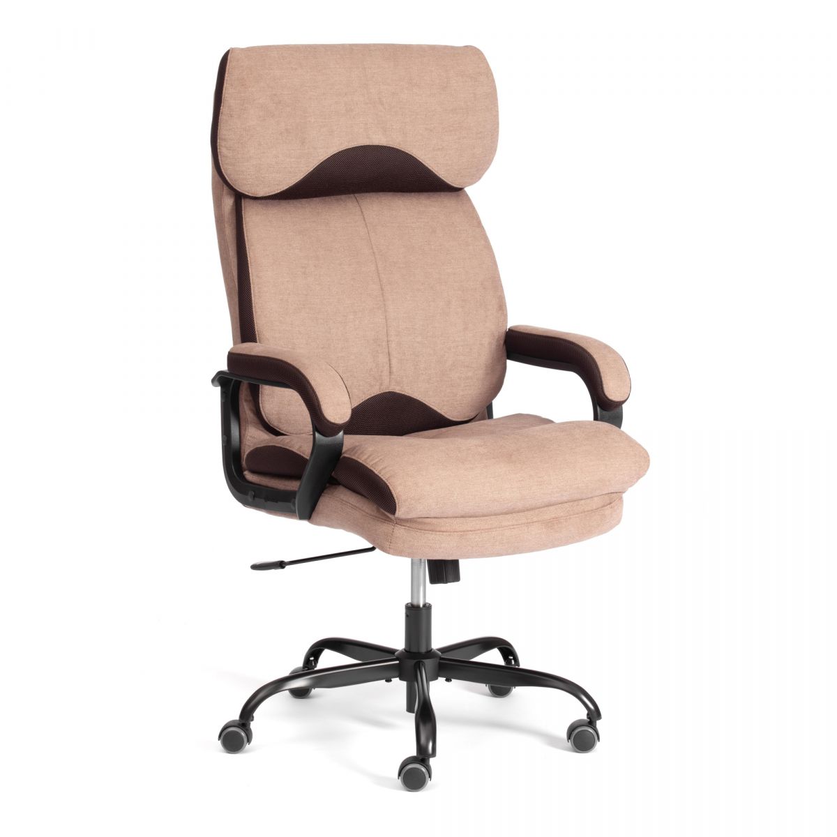 Кресло Duke metalBL ткань, светло-коричневый, KUB 03-TW-24