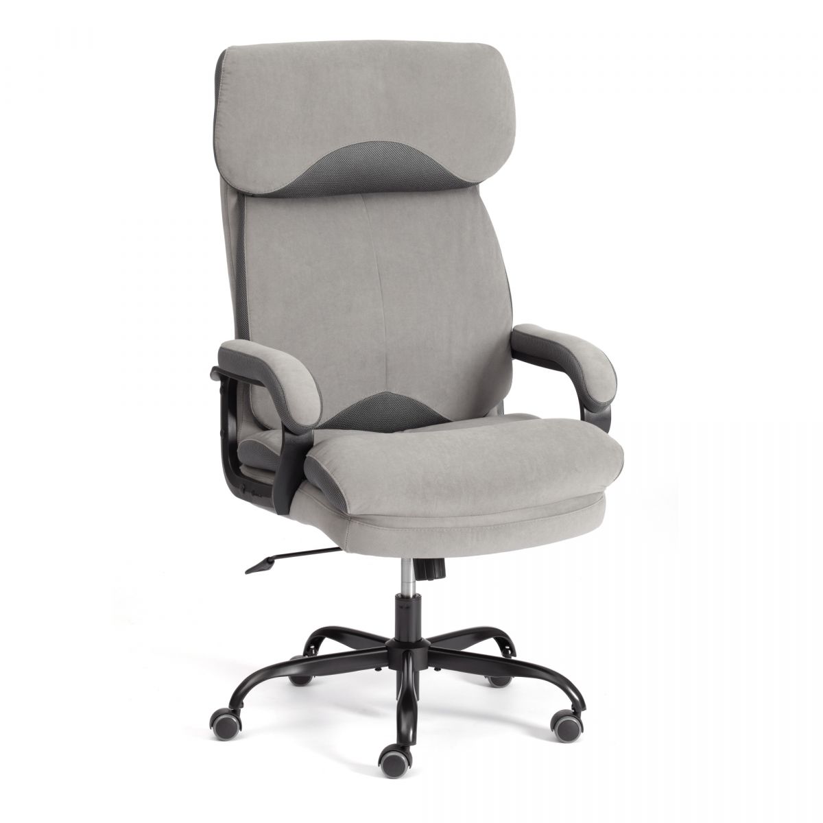 Кресло Duke metalBL велюр, серый, 29-TW-12