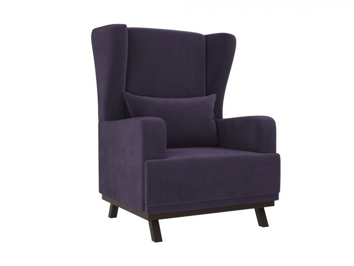 106591 Кресло Джон | Велюр | Фиолетовый