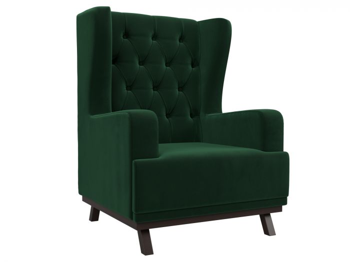 108470 Кресло Джон Люкс | Велюр | Зеленый