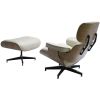 Кресло EAMES LOUNGE CHAIR и оттоманка EAMES LOUNGE CHAIR бежевые - 2