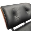 Кресло EAMES LOUNGE CHAIR и оттоманка EAMES LOUNGE CHAIR чёрные - 10