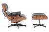 Кресло EAMES LOUNGE CHAIR и оттоманка EAMES LOUNGE CHAIR чёрные - 2