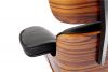 Кресло EAMES LOUNGE CHAIR и оттоманка EAMES LOUNGE CHAIR чёрные - 6