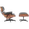 Кресло EAMES LOUNGE CHAIR и оттоманка EAMES LOUNGE CHAIR чёрные - 9