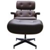 Кресло EAMES LOUNGE CHAIR и оттоманка EAMES LOUNGE CHAIR коричневые - 2