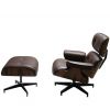 Кресло EAMES LOUNGE CHAIR и оттоманка EAMES LOUNGE CHAIR коричневые - 3