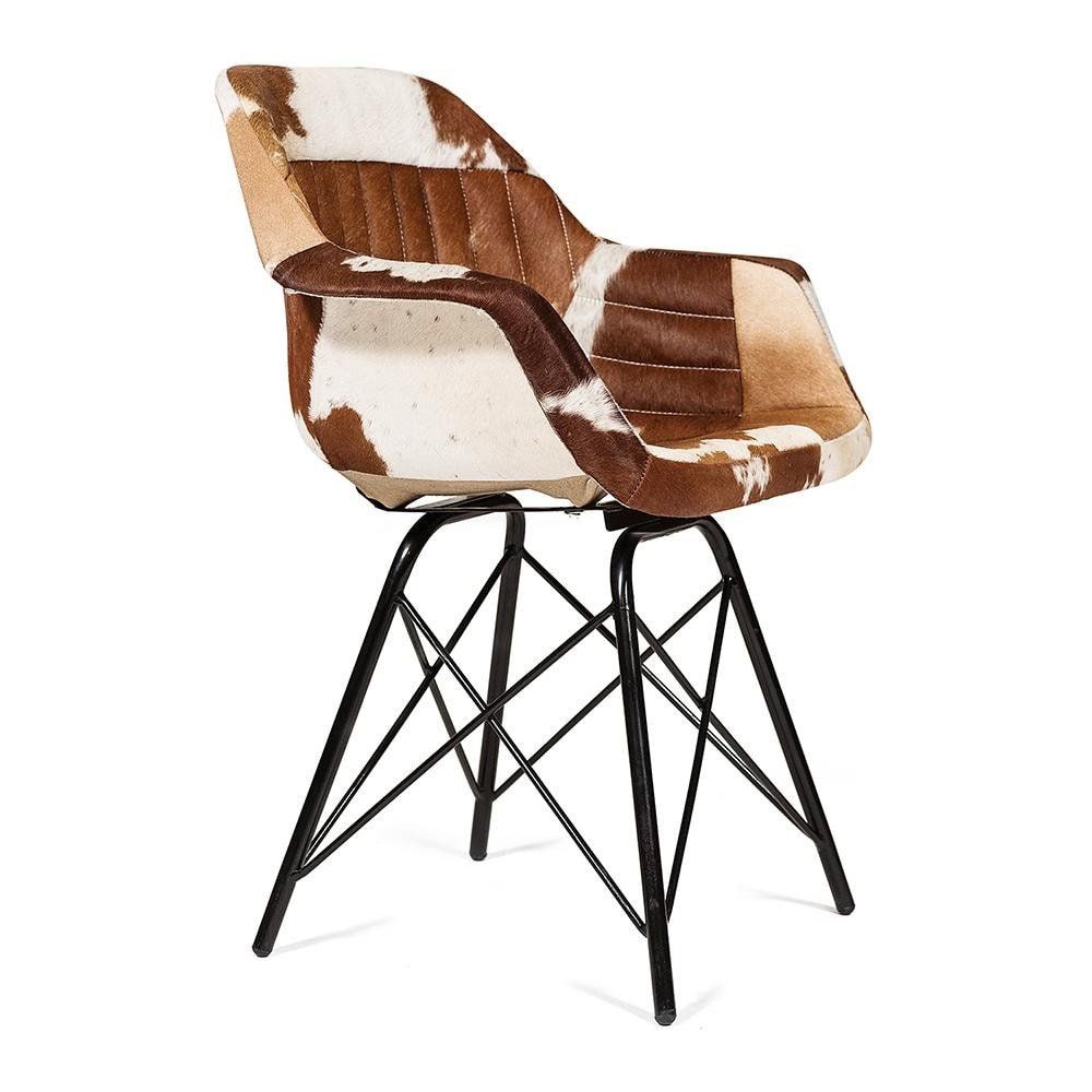 Кресло Secret De Maison EAMES RODEO ( mod. M-11998 ) металл-шкура буйвола, 62х50х81см, античная медь-коричневый