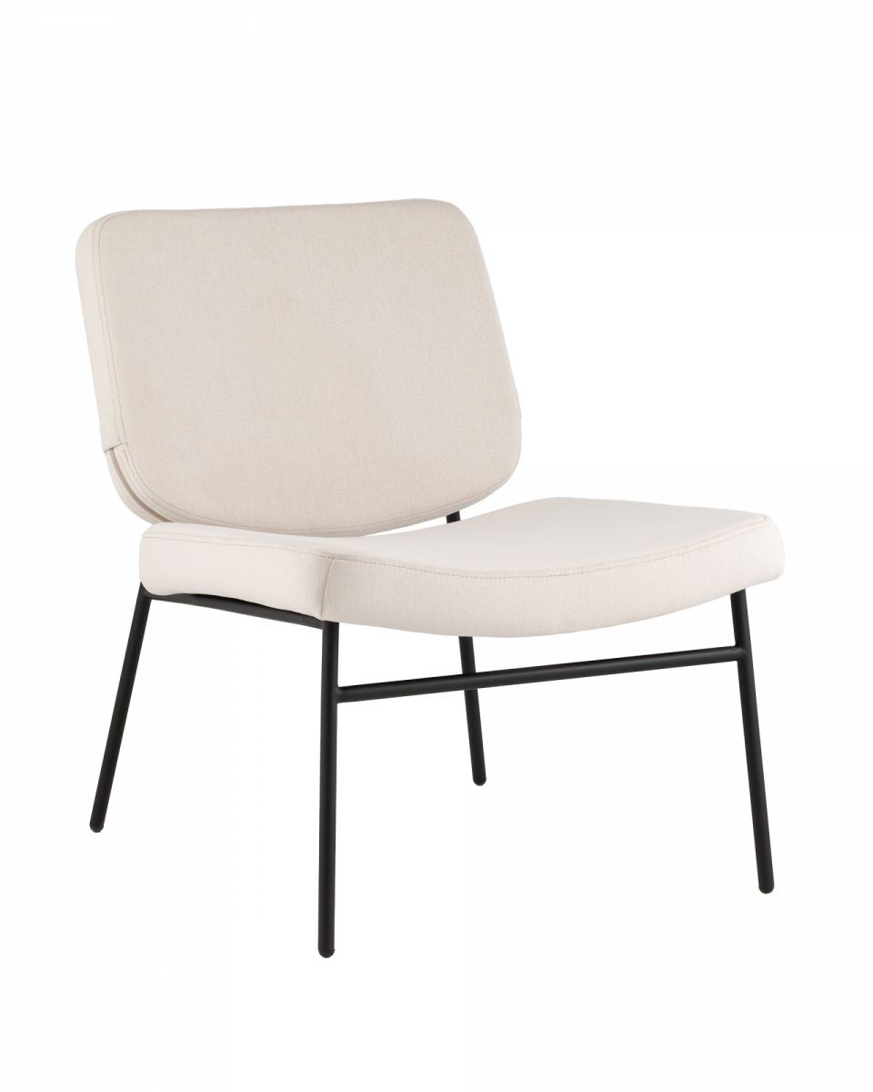 Кресло Эбигейл велюр молочный