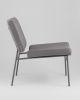 Кресло Эбигейл велюр серый, каркас серый - 7