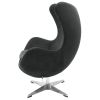 Кресло EGG STYLE CHAIR графит, искусственная замша - 3