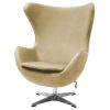 Кресло EGG STYLE CHAIR карамельный, искусственная замша - 3