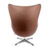 Кресло EGG STYLE CHAIR коричневый, экокожа - 4