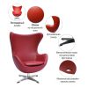 Кресло EGG STYLE CHAIR красный, натуральная кожа - 9