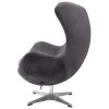Кресло EGG STYLE CHAIR тёмно-серый, искусственная замша - 4