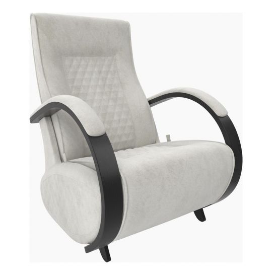 Кресло-гляйдер Баланс 3 c накладками (Венге-шпон- Verona Light Grey)