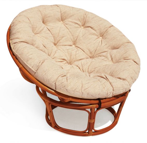 Кресло "PAPASAN" 23-01 W -с подушкой- Cognac (коньяк), ткань Старт