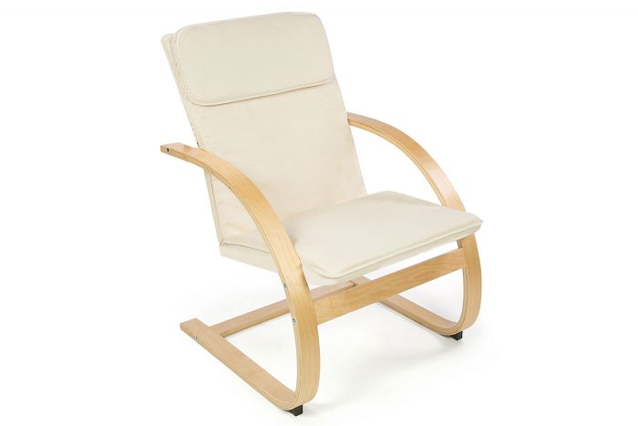 Кресло-качалка "CAPELLO" ткань, коралловый