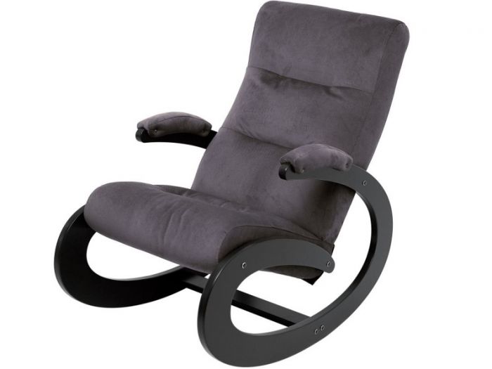Кресло-качалка «Экси», венге, Verona Antrazite Grey