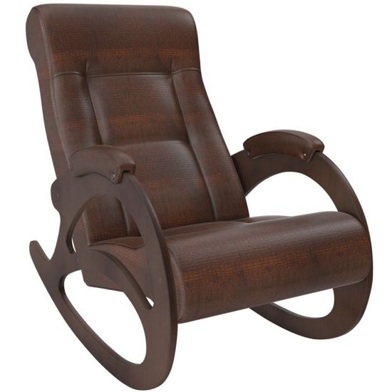 Кресло-качалка Комфорт модель 4 (Antik Крокодил-Орех-без лозы)