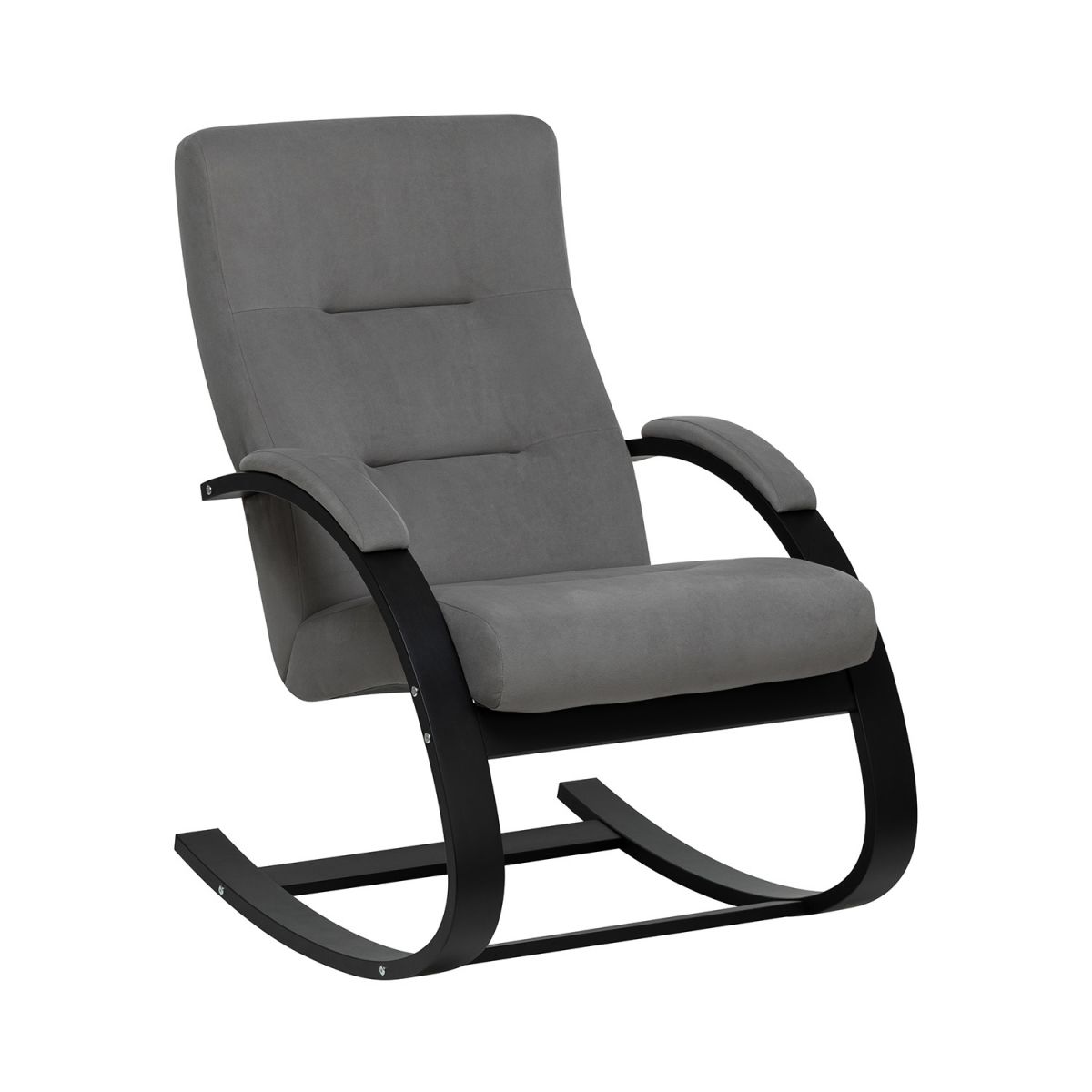 Кресло-качалка Leset Милано 2.0, Венге, Bingo 20 (мышиный)