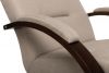 Кресло-качалка Leset Милано NEW, Орех текстура, Malmo 05 (бежевый) - 5