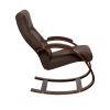 Кресло-качалка Leset Милано NEW, Орех текстура, Malmo 28 (коричневый) - 3