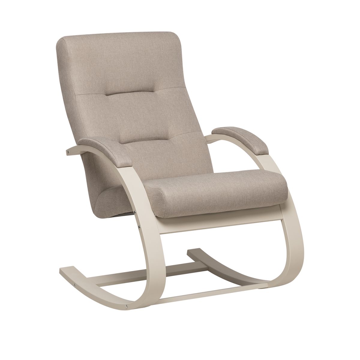 Кресло-качалка Leset Милано NEW, Слоновая кость, Malmo 05 (бежевый)