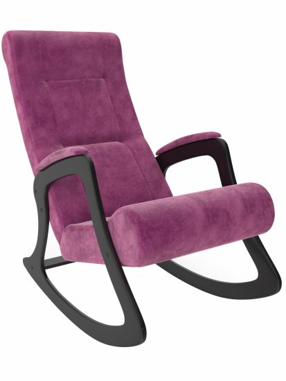 Кресло-качалка Мартин, Модель 2 ткань Верона Циклам, каркас венге