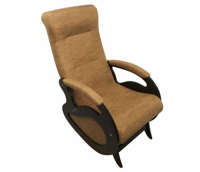 Кресло качалка Маятник-Темный орех-Светло-коричневый БИНГО 36