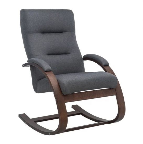 Кресло-качалка Милано (Орех текстура-ткань Малмо 95)