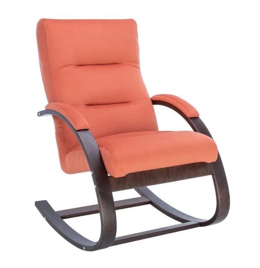 Кресло-качалка Милано (Орех текстура-ткань V 39)
