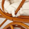 Кресло-качалка MILANO (разборная) - без подушки - ротанг top quality, 58x136x103 см, Cognac (коньяк) - 3
